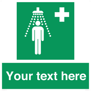 Custom Safety Shower Sign